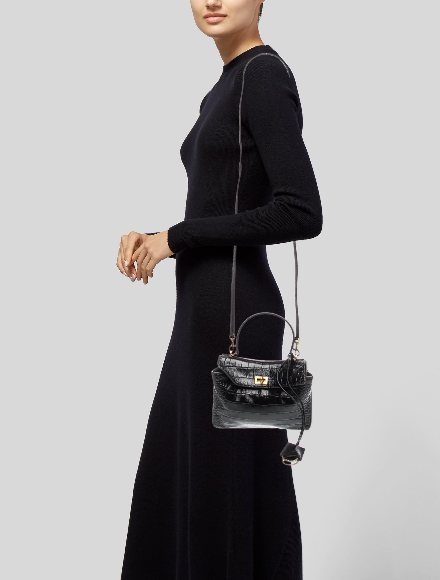 Balenciaga Motocross Giant Covered Brogues City Bag - Purple