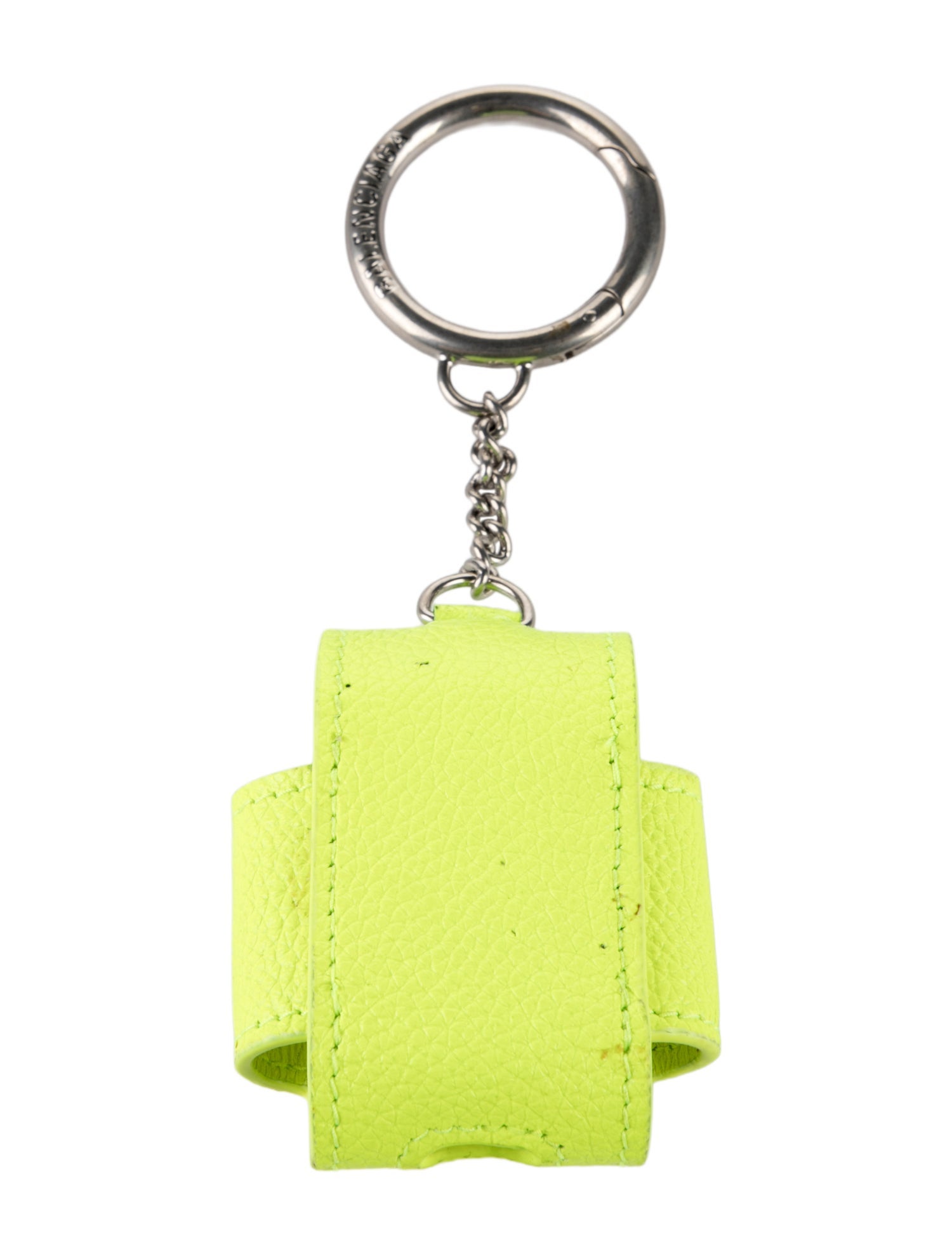 Christian Dior Patterned Calfskin Keyring - Green Keychains