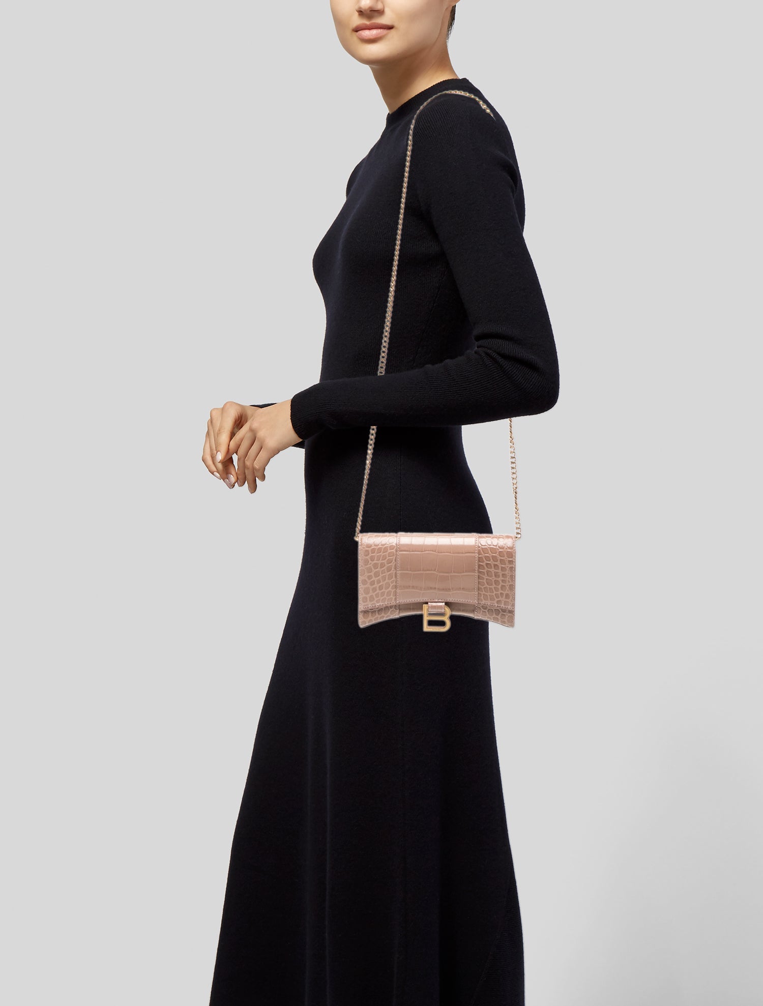 Stefan Cooke Leather Pin Crossbody Bag - Black Crossbody Bags