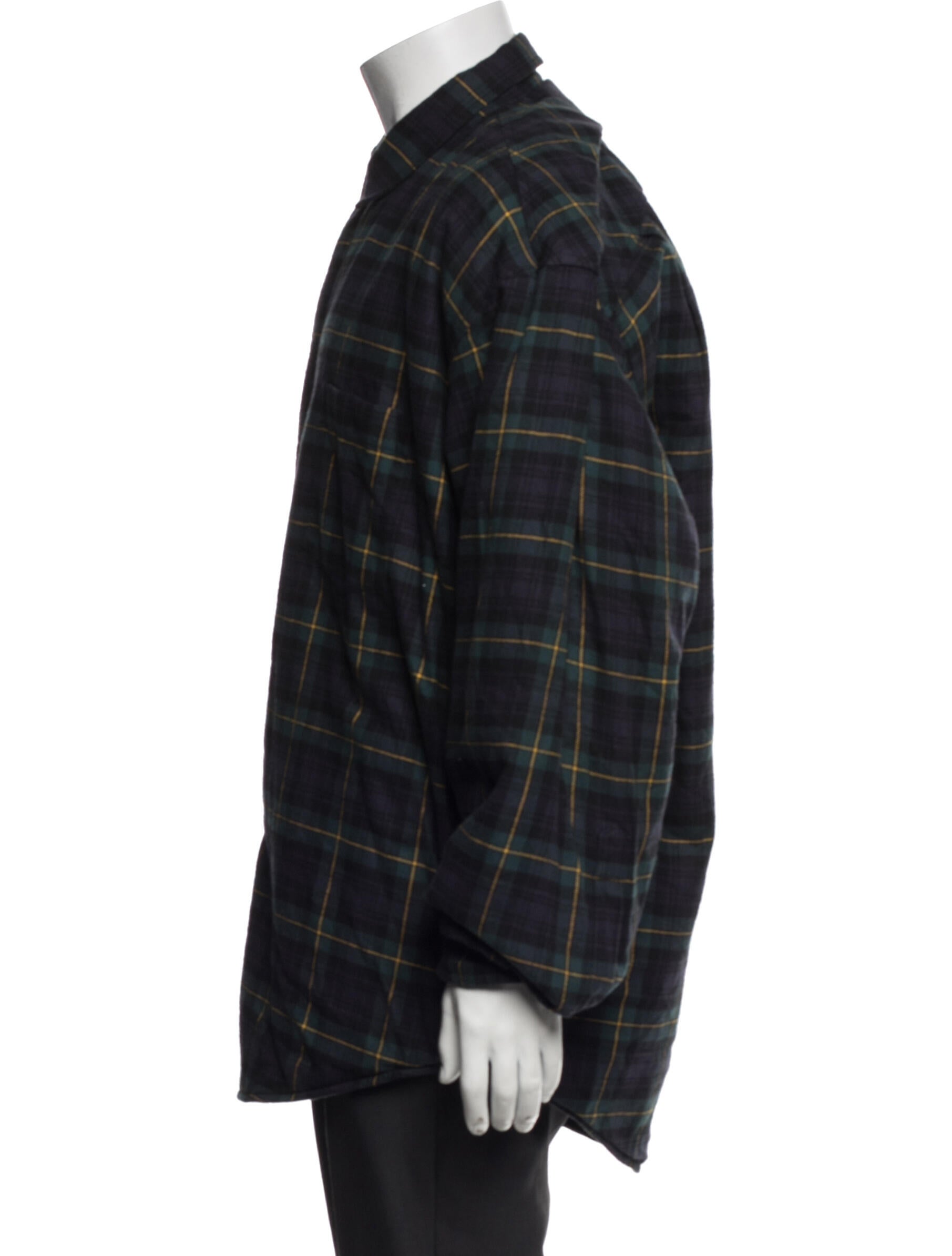 Balenciaga 2019 Plaid Print Jacket