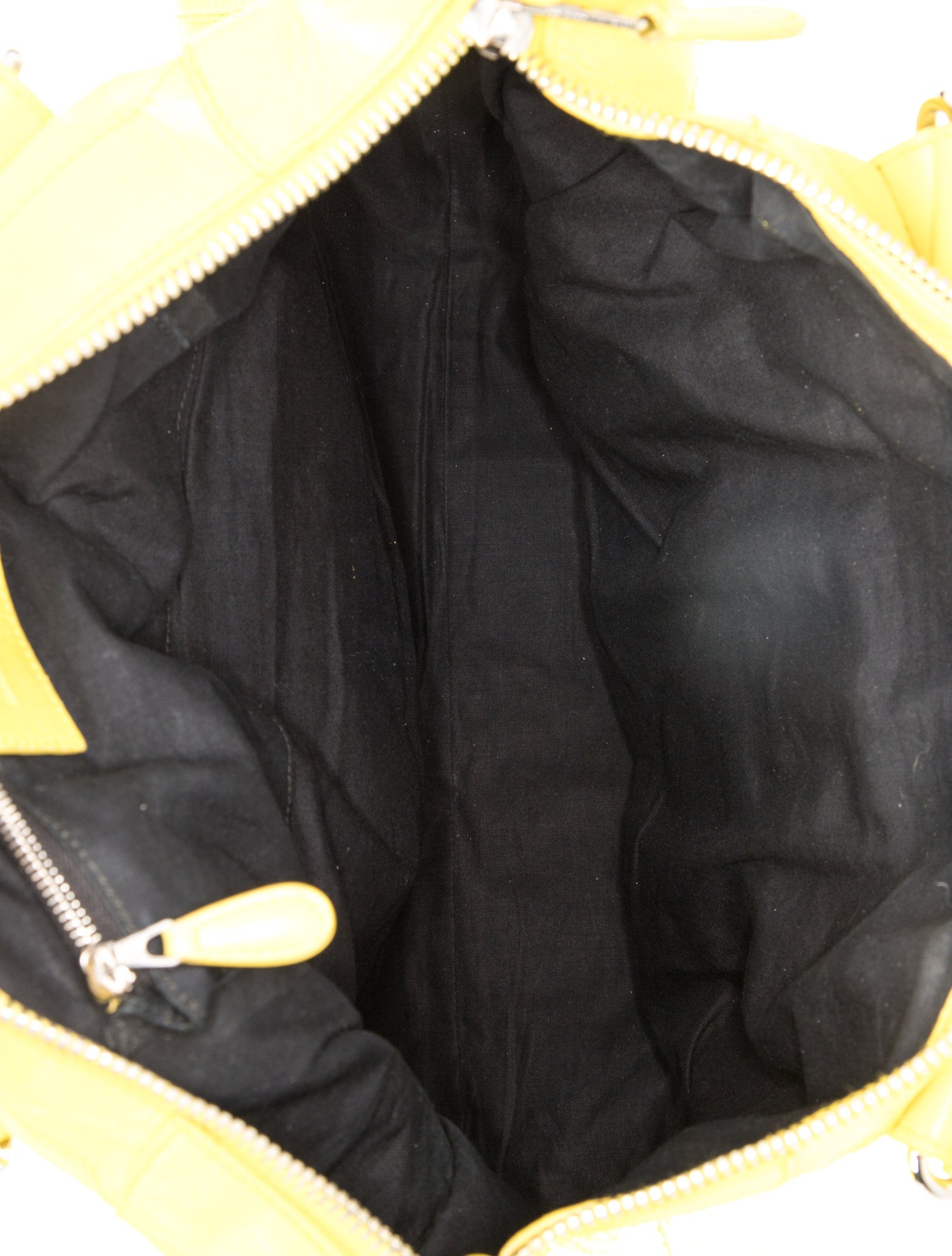 Balenciaga Leather Motocross City Giant - Yellow Handle Bags
