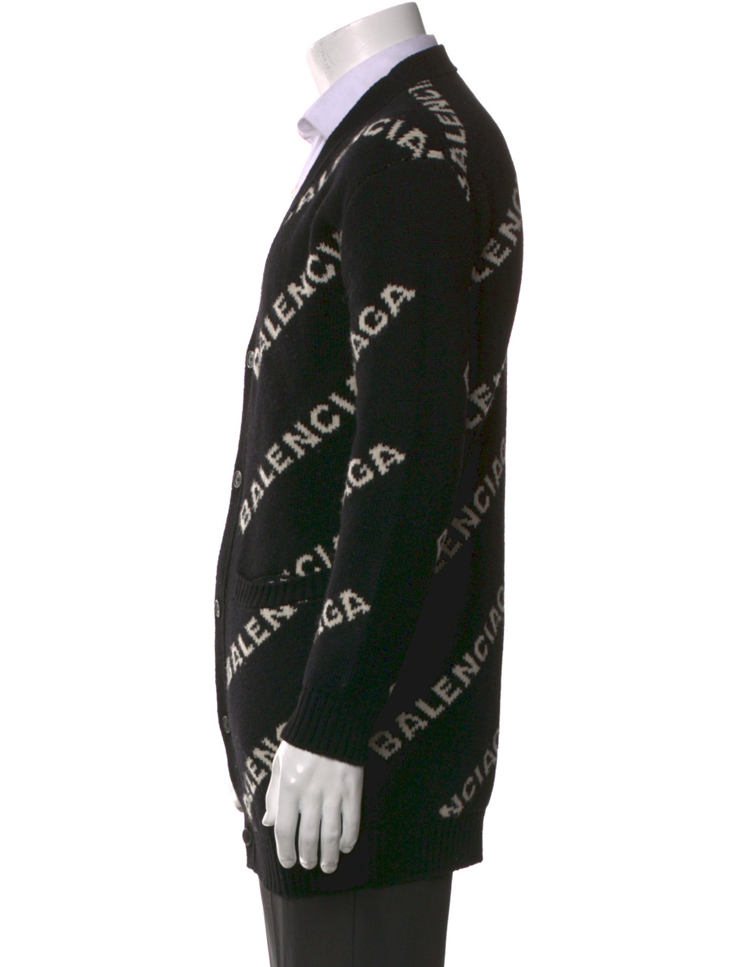 Balenciaga 2018 Graphic Print Cardigan
