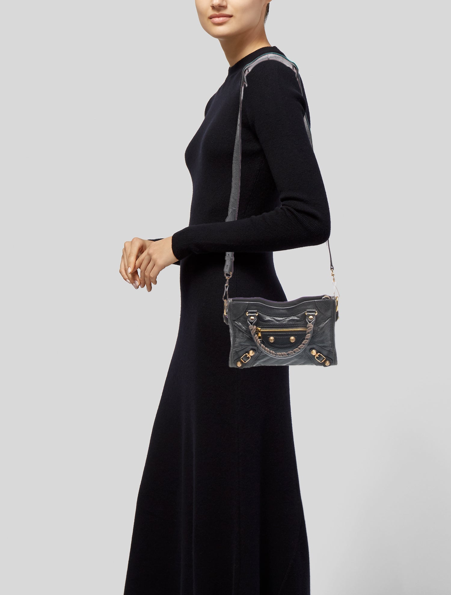 Alexander Wang Grained Leather Daria Duffel Bag - Black Handle