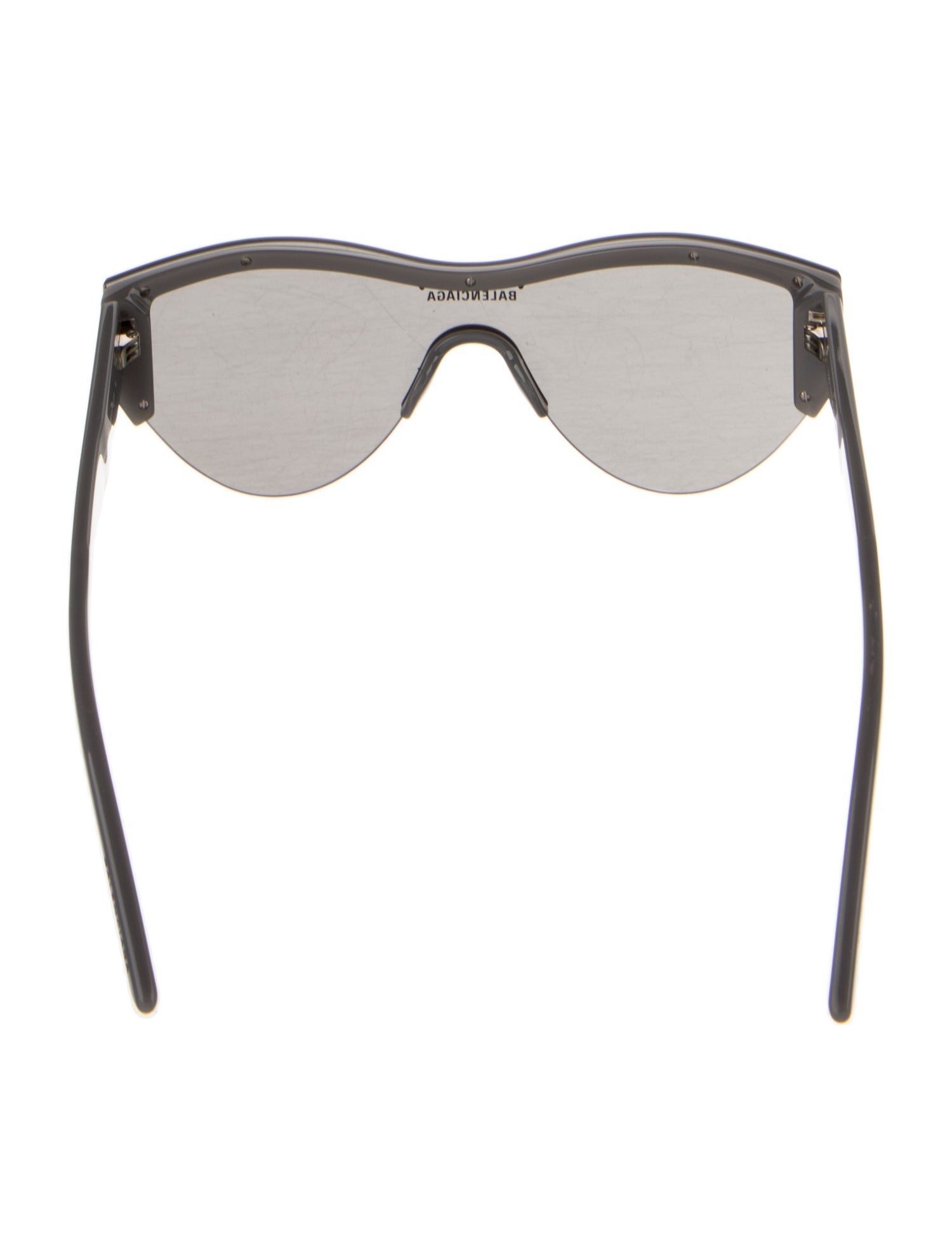 Balenciaga Shield Mirrored Sunglasses
