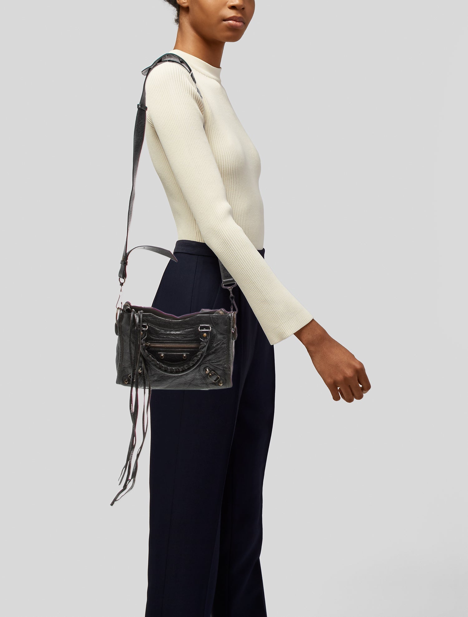 Balenciaga City Classic Stud Bag - Blue Handle Bags, Handbags
