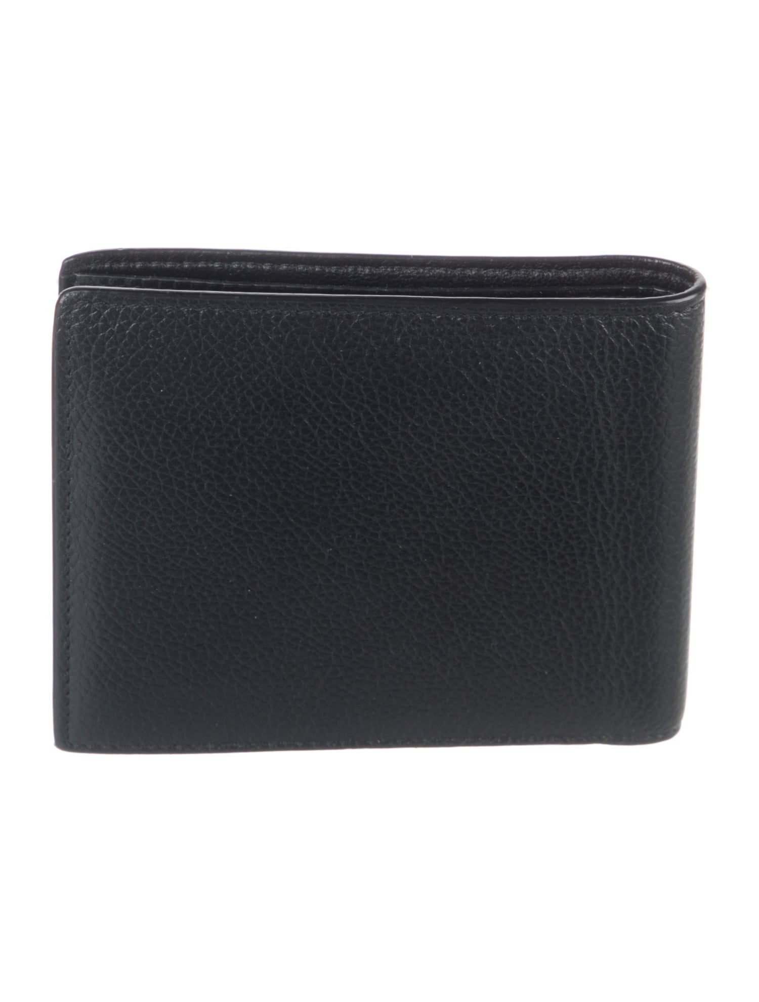 Balenciaga Leather Graphic Print Bifold Wallet