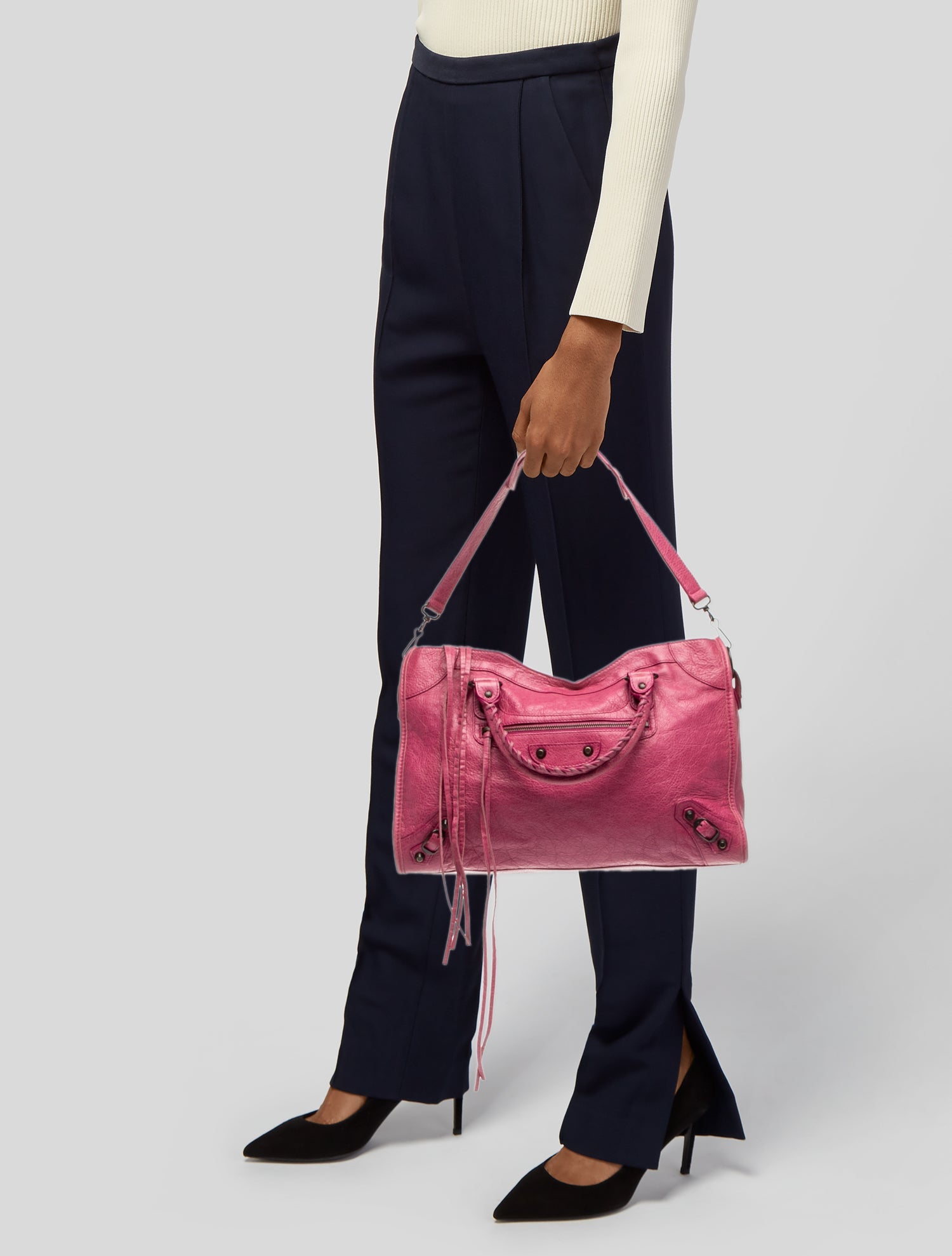 Balenciaga Motocross Classic Bridge Bag - Black Totes, Handbags
