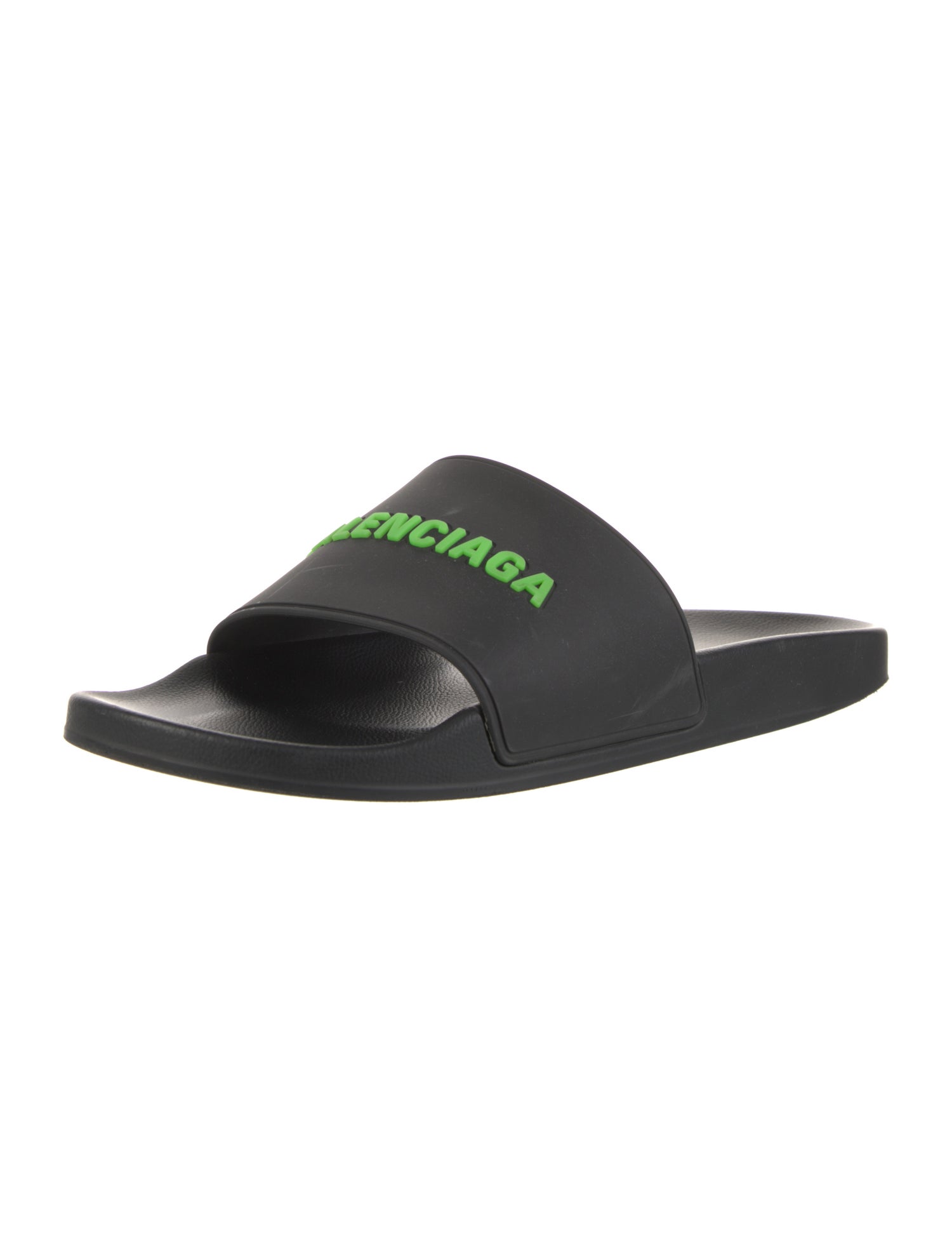 Balenciaga Rubber Graphic Print Slides