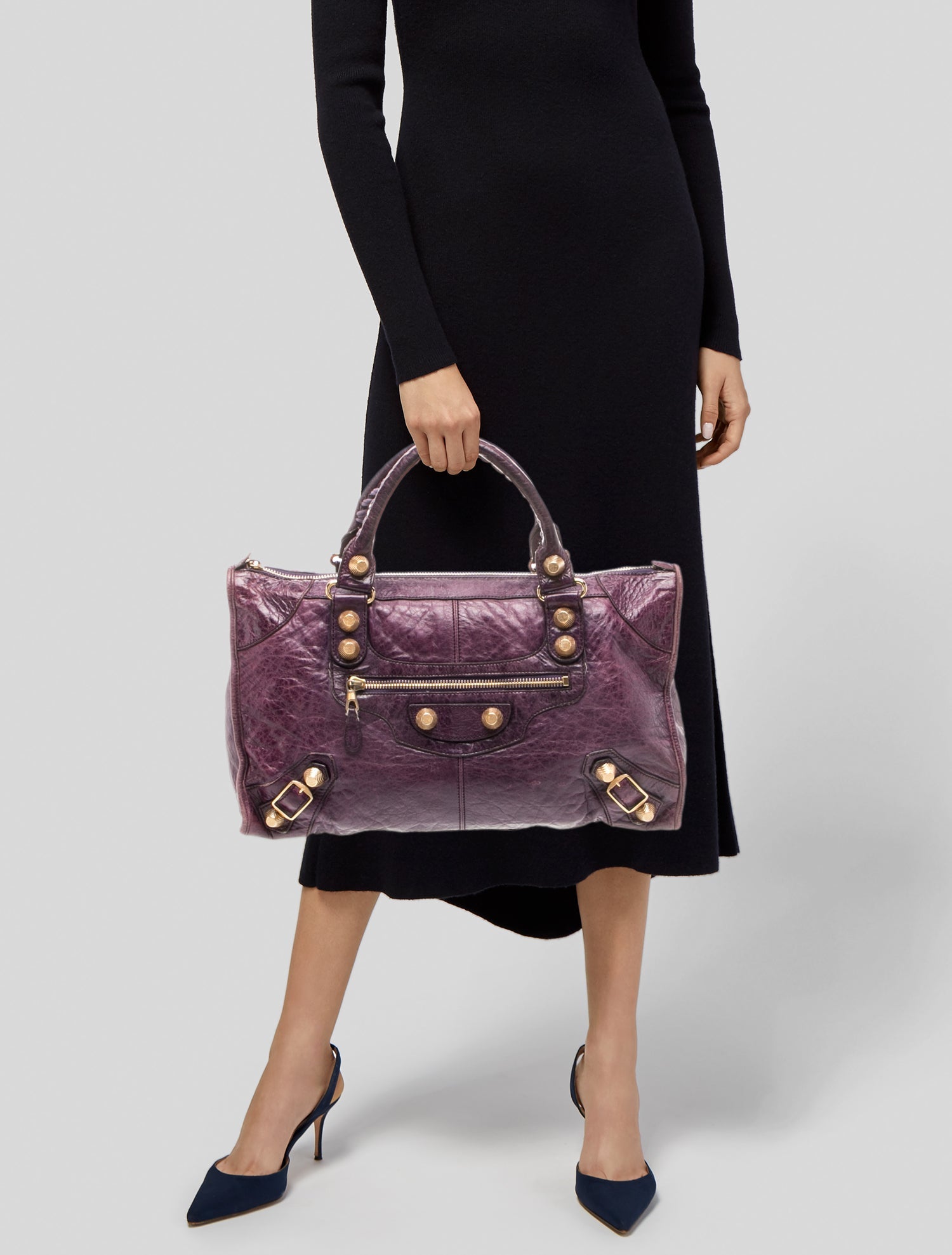 Burberry Prorsum Studded Knight Bag - Black Handle Bags, Handbags
