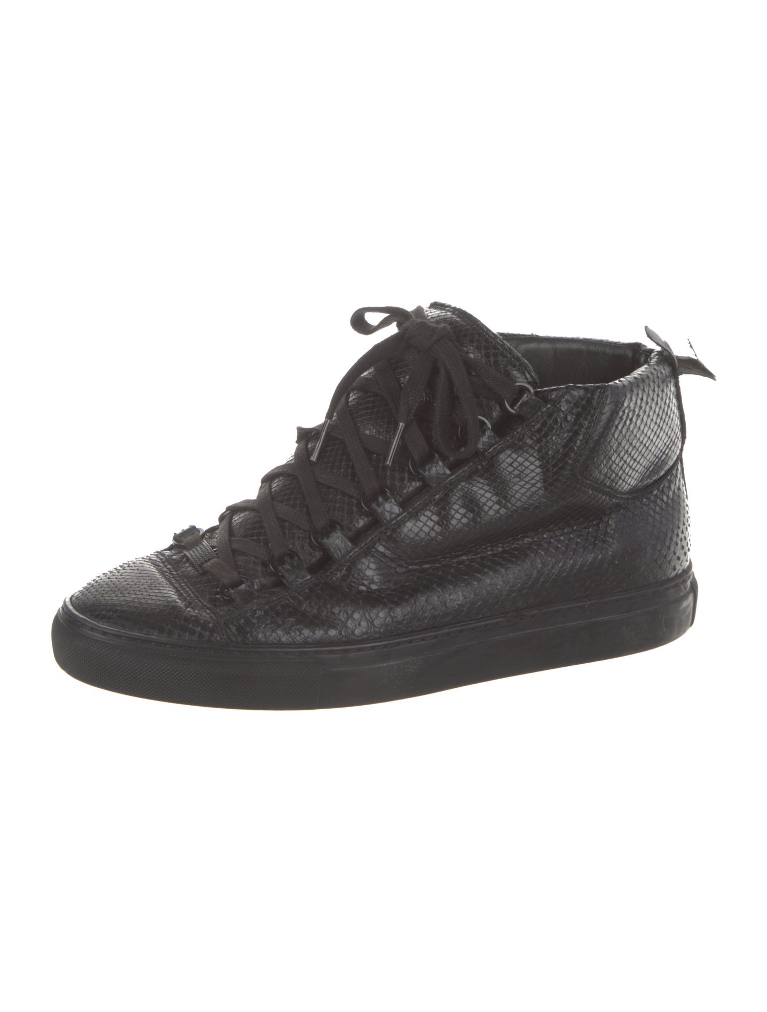 Givenchy Tyson Leather Sneakers - Black Sneakers, Shoes - GIV42398