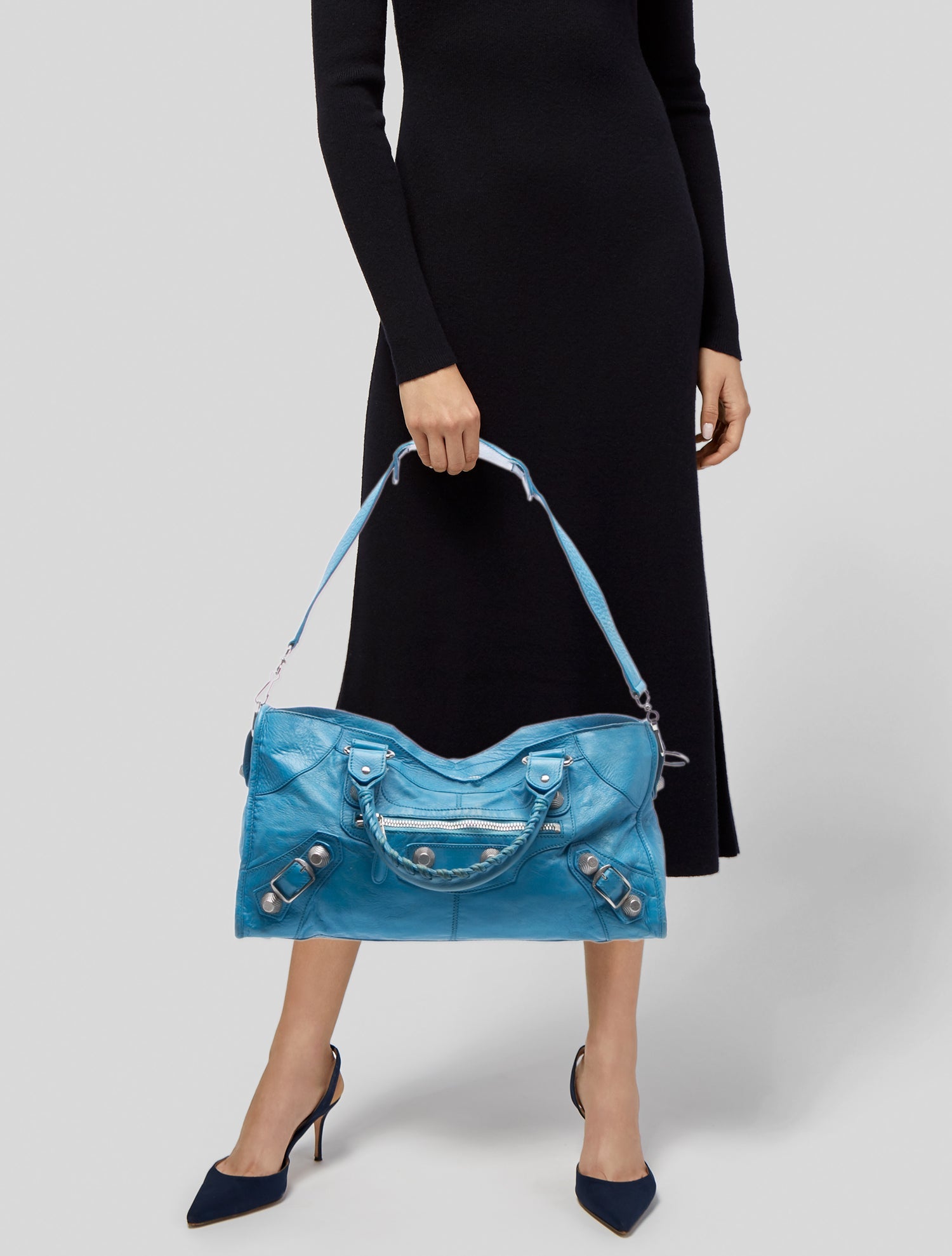 Vivienne Westwood Leather Handle Bag - Black Handle Bags, Handbags