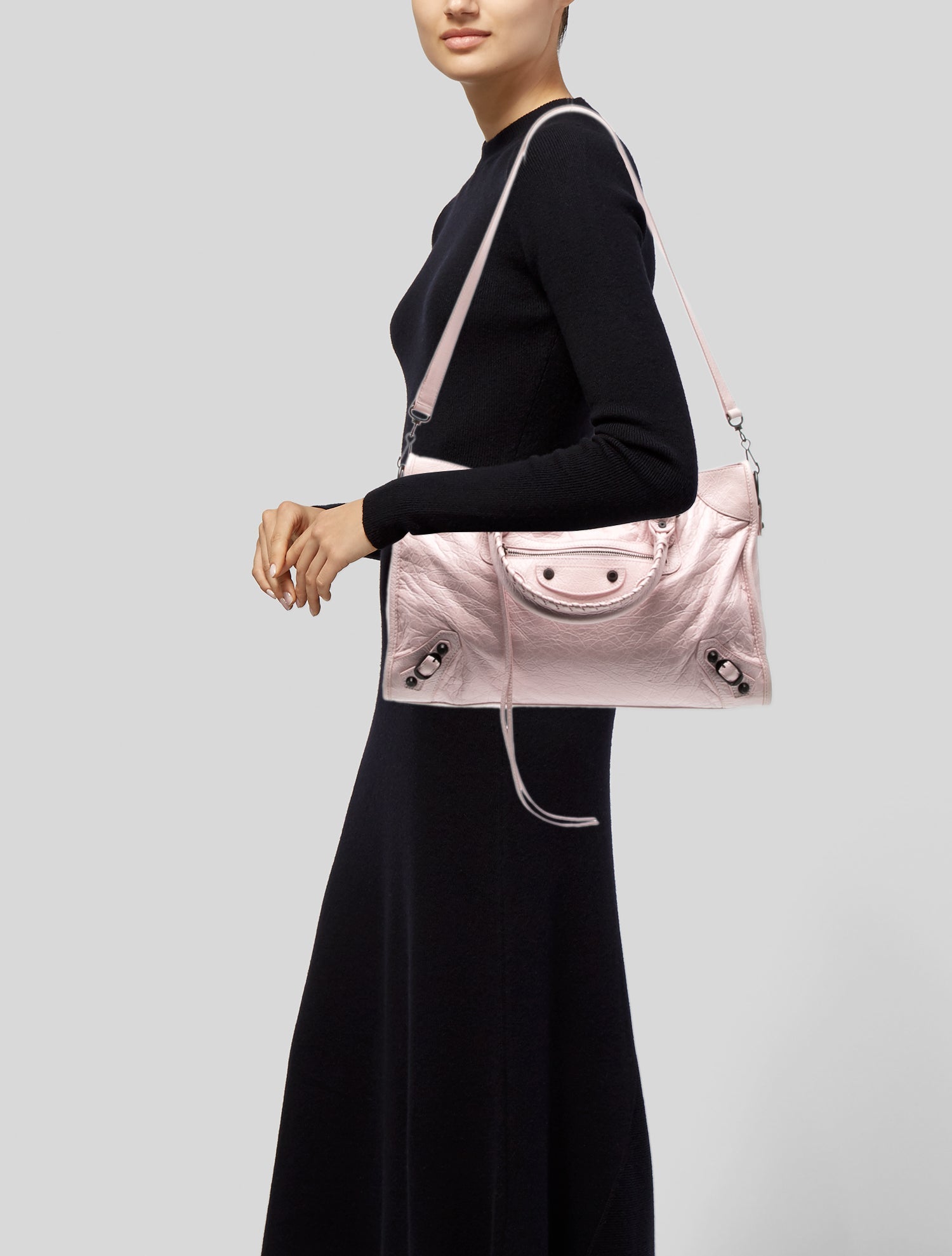 Balenciaga Embossed Leather Le City Medium 2024