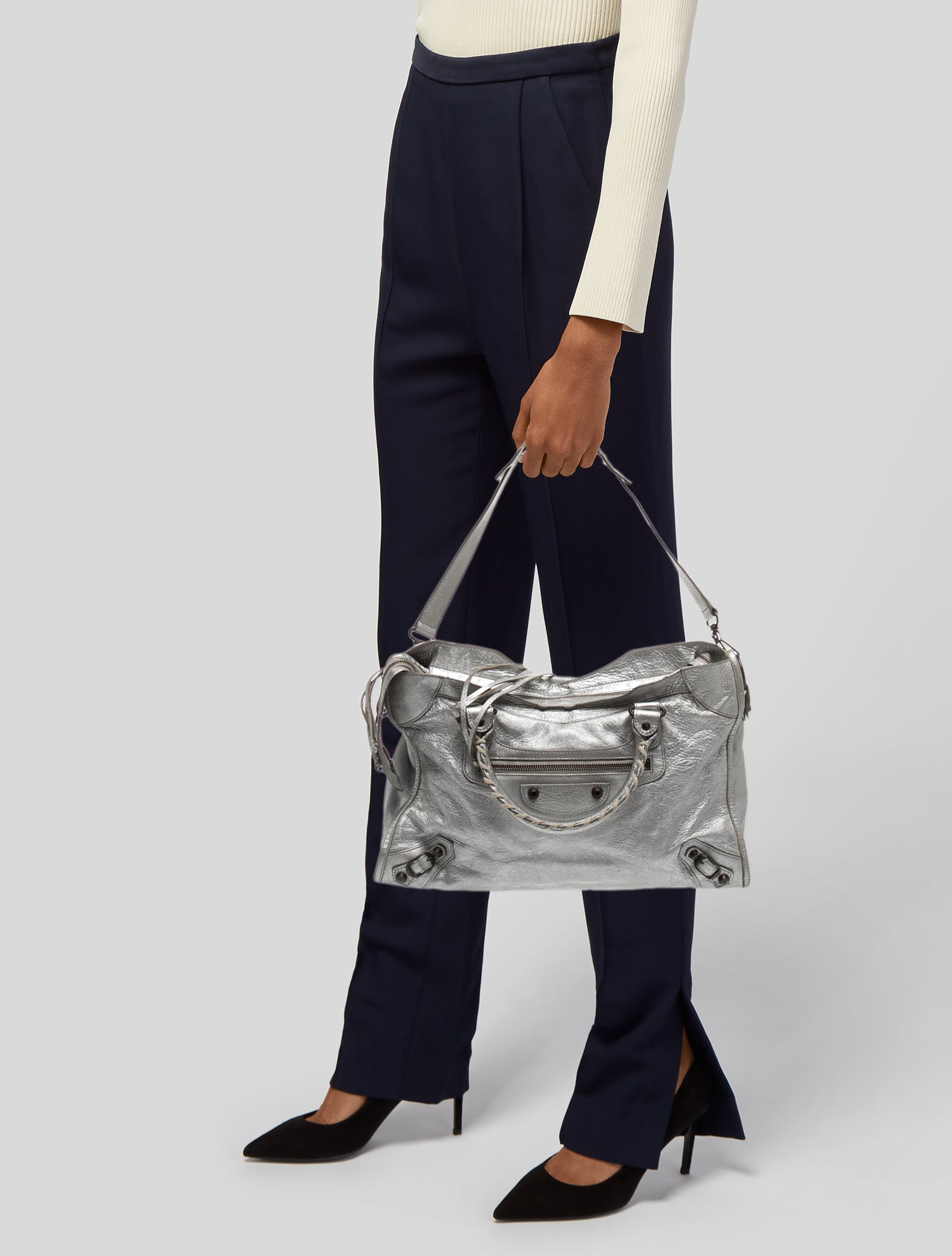 Balenciaga Motocross Classic Bridge Bag - Black Handle Bags