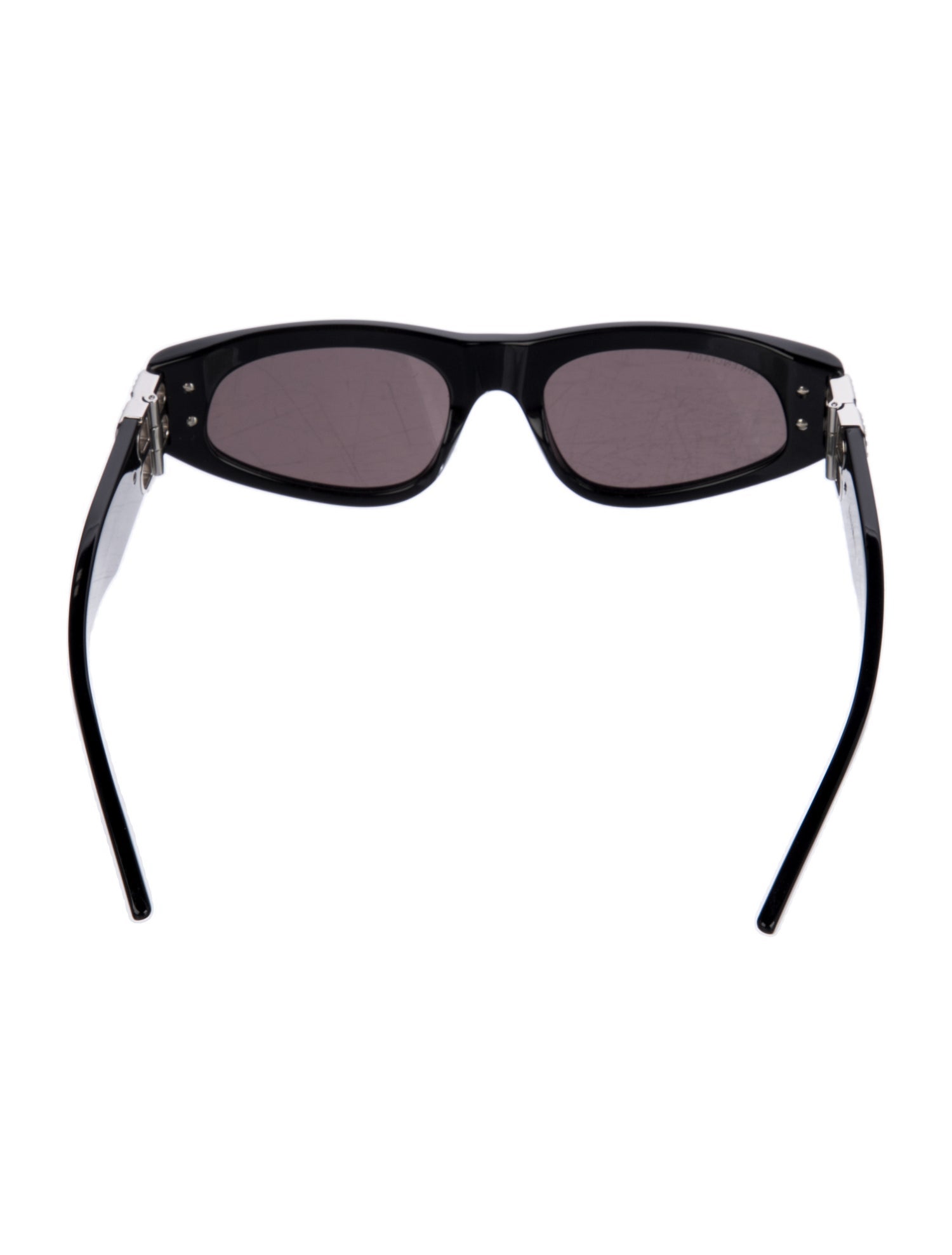 Balenciaga Signature Logo Narrow Sunglasses