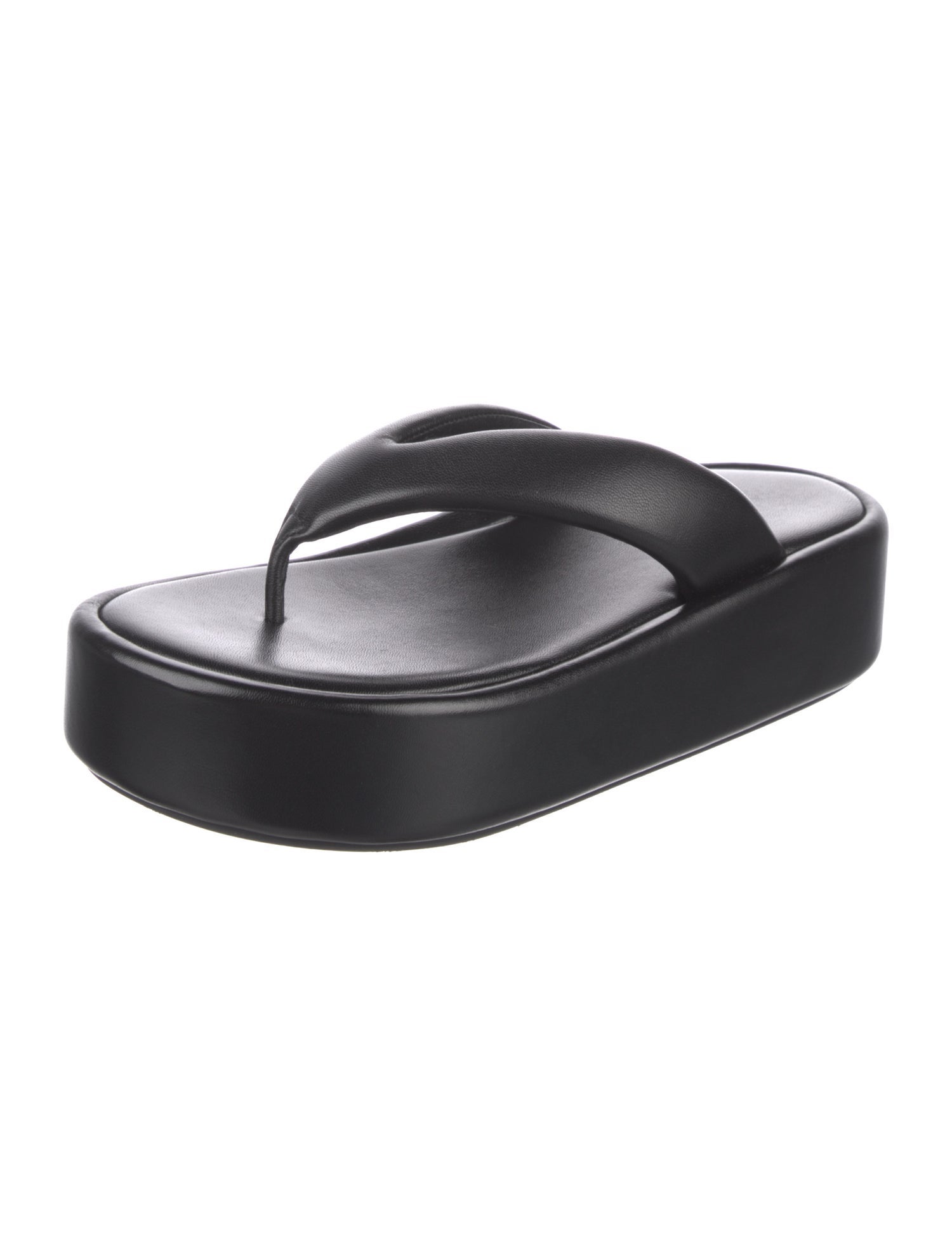 Balenciaga Leather Flip Flops