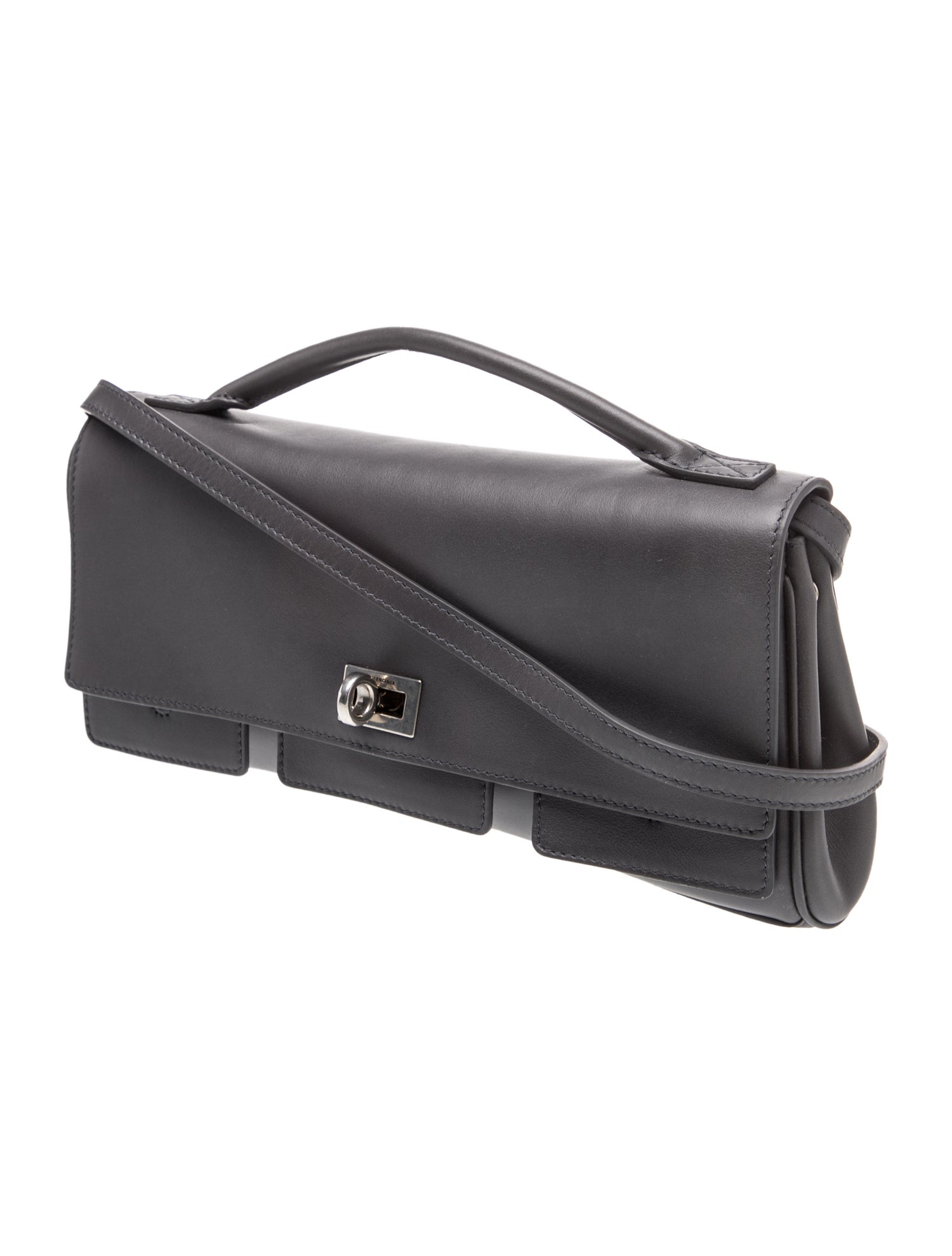 Balenciaga Calfskin Bel Air Clutch Small 2025