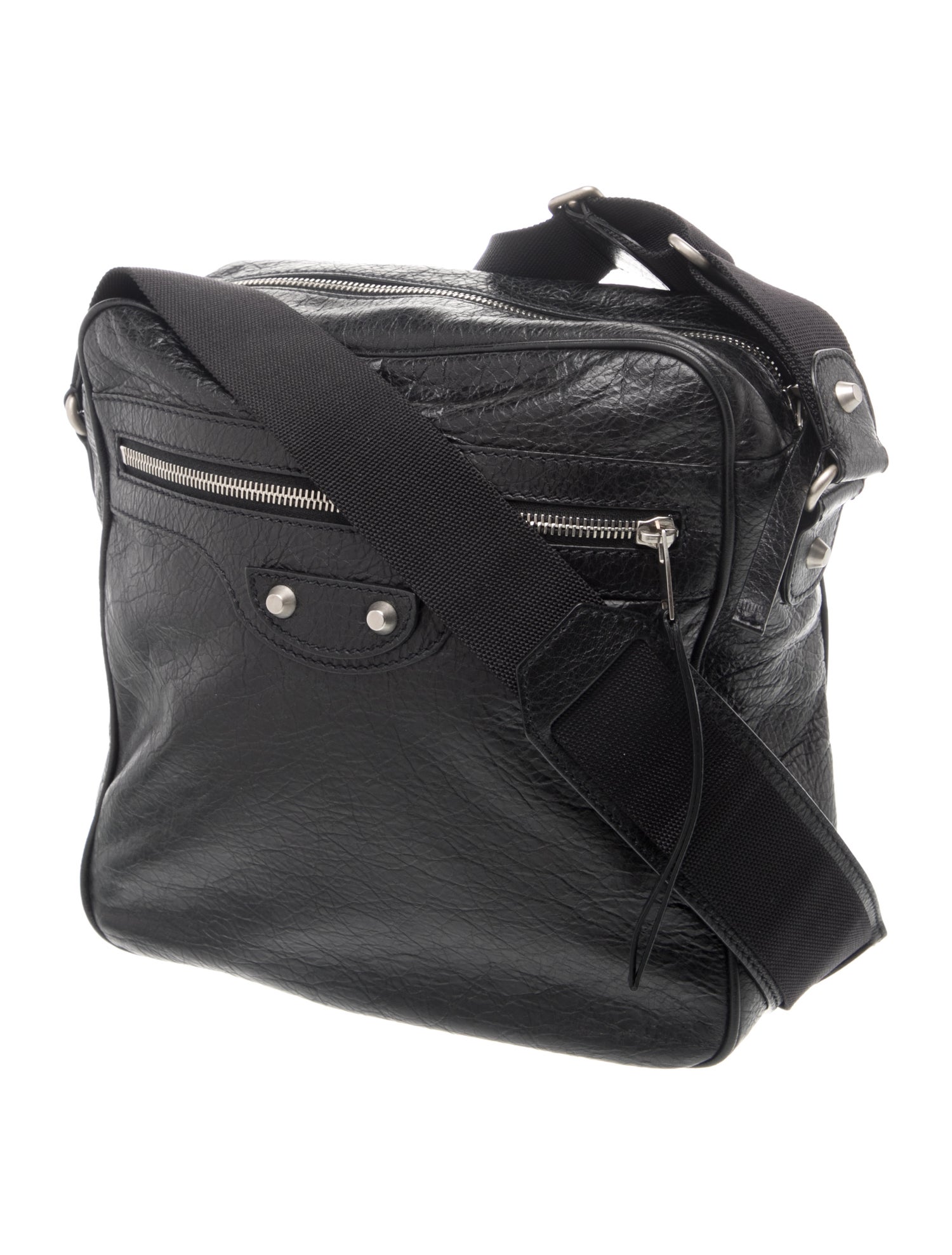 Balenciaga Leather Messenger Bag - Gem