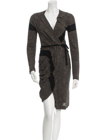 Balenciaga Polka Dot Draped Dress