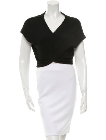 Balenciaga Wool Cropped Cardigan