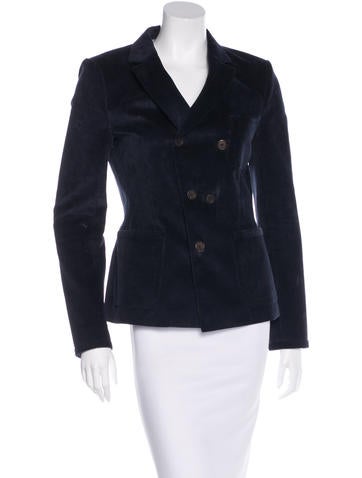 Balenciaga Double-Breasted Corduroy Blazer