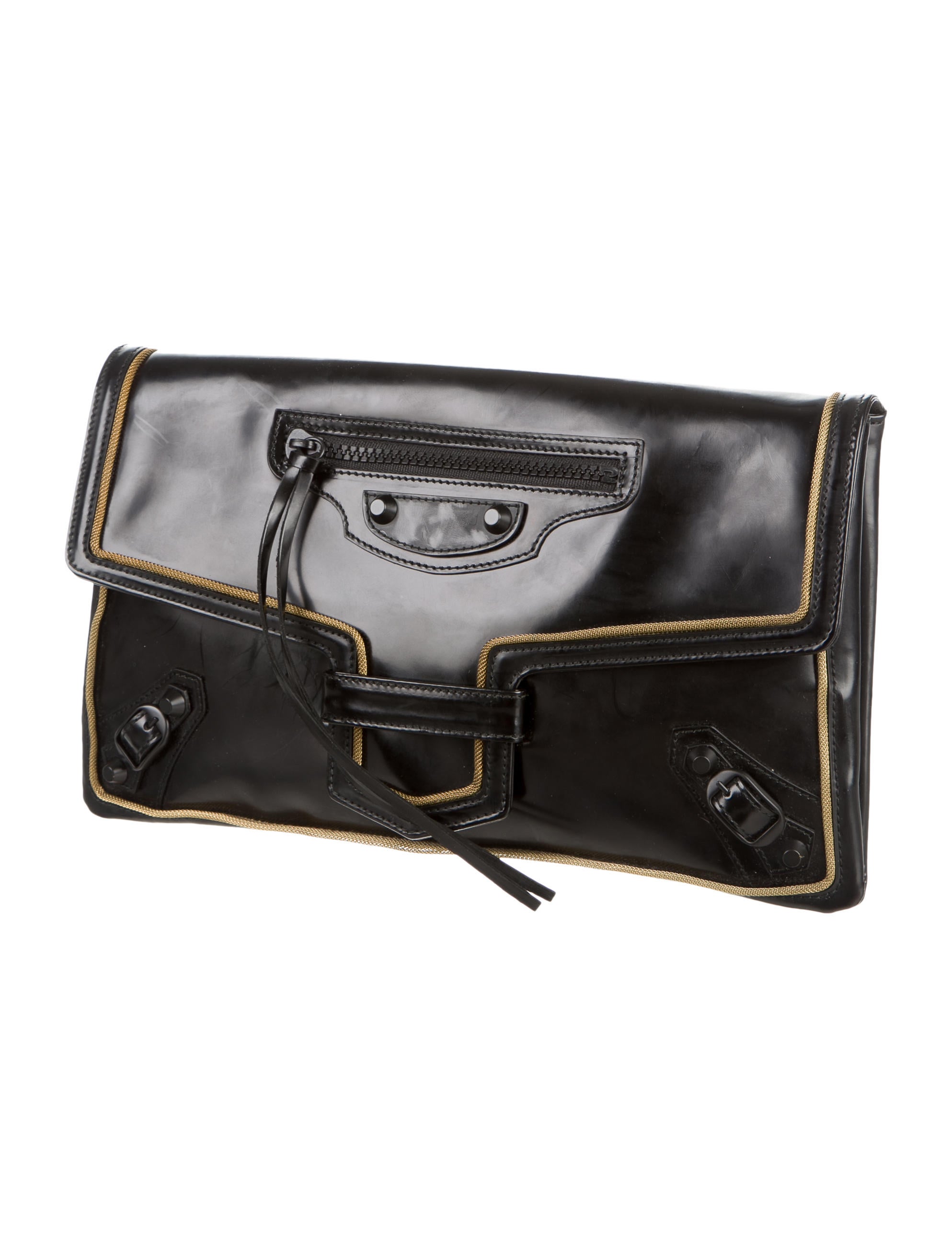 Balenciaga Glazed Leather Clutch Handbags BAL41403 The RealReal