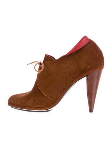 Balenciaga Suede Lace-Up Booties