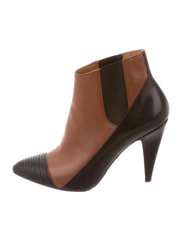 Balenciaga Leather Colorblock Booties