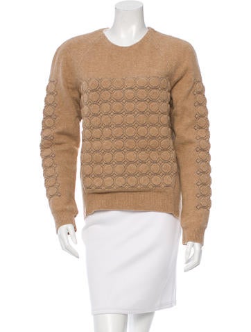 Balenciaga Lamb Wool Quilted Sweater