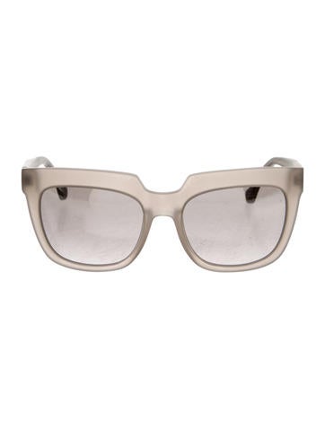 Balenciaga Frosted Mirror Sunglasses
