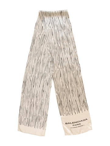 Balenciaga Printed Woven Scarf