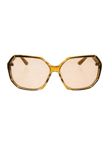 Balenciaga Marbled Oversize Sunglasses