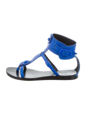 Balenciaga Perforated Multistrap Sandals