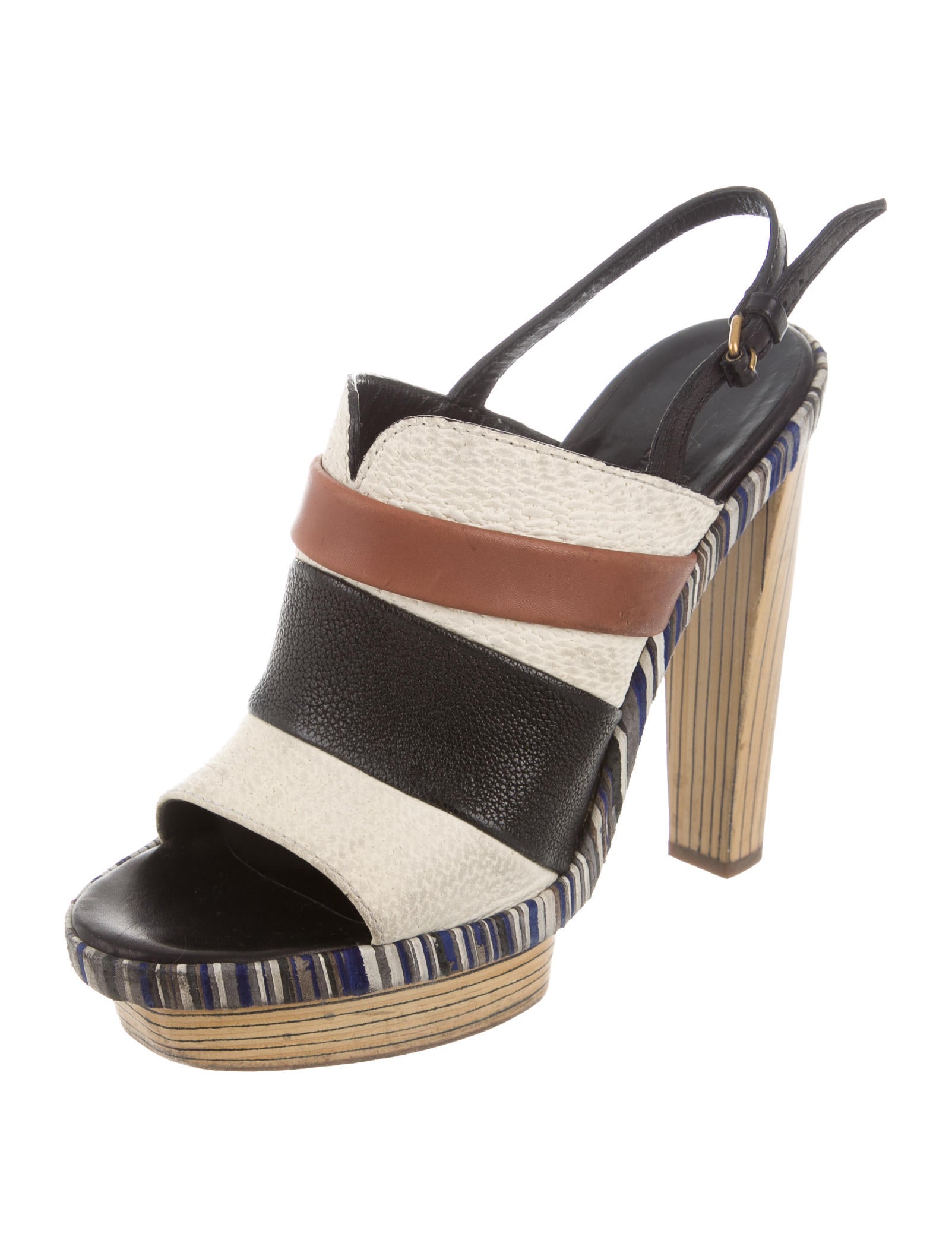 Balenciaga Leather Platform Sandals - Black Sandals, Shoes - BAL45778 | The RealReal