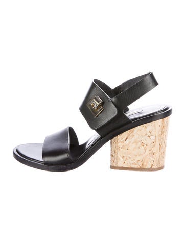 Balenciaga Leather Slingback Sandals