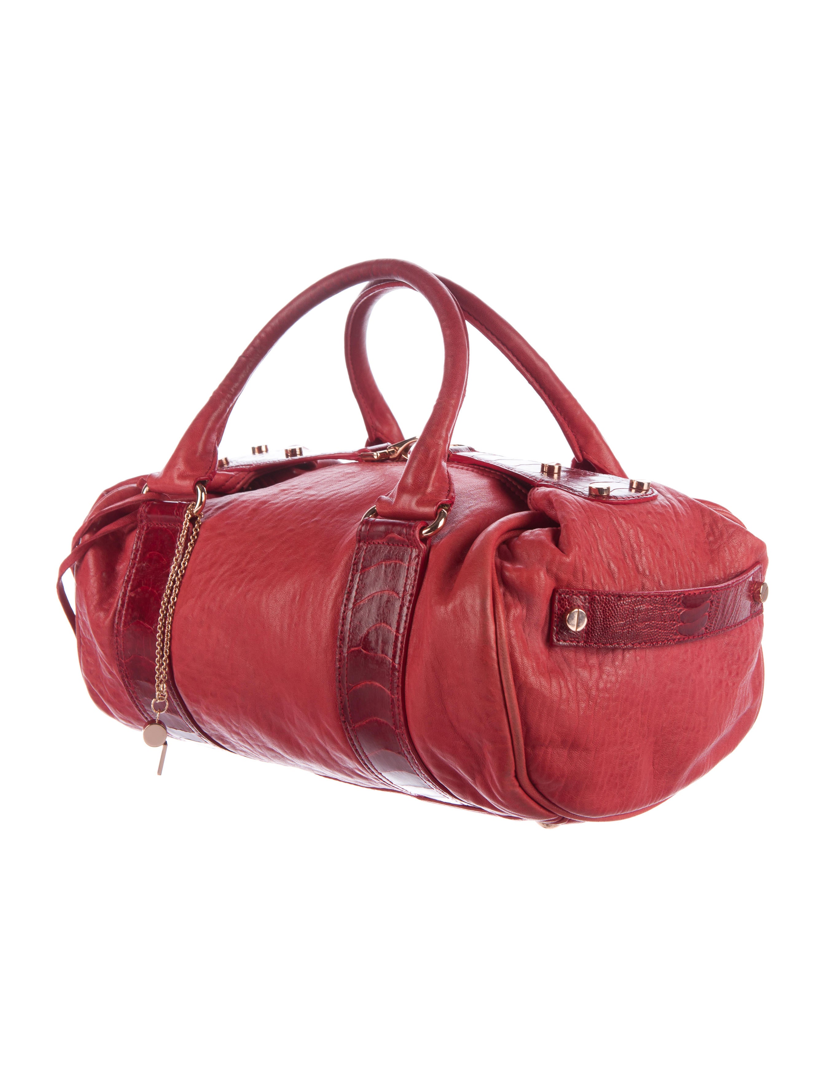 Balenciaga OstrichTrimmed Whistle Bag Handbags BAL46797 The RealReal