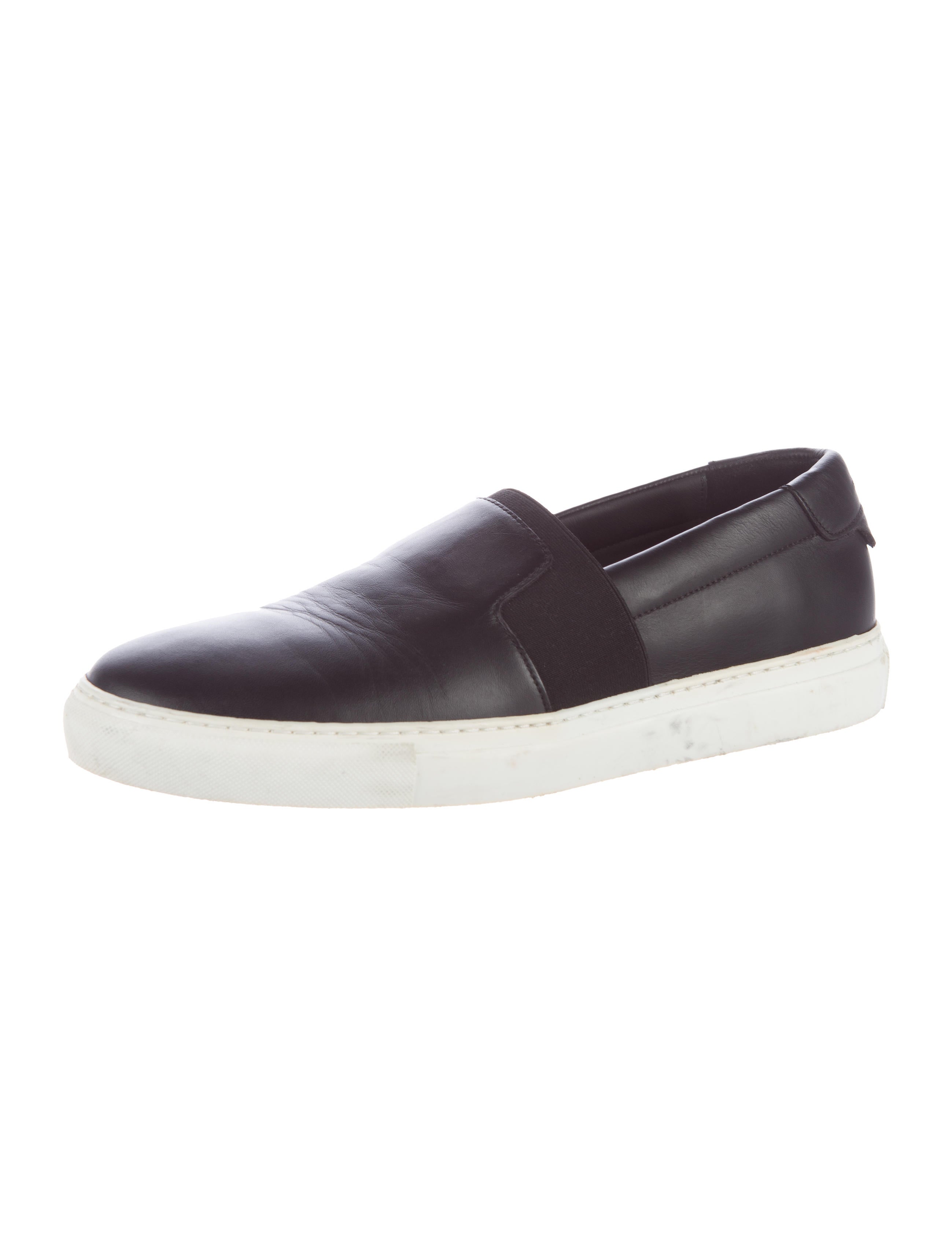Balenciaga Leather Slip-On Sneakers - Shoes - BAL46969 | The RealReal