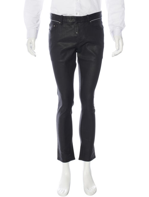 Balenciaga Wax-Coated Skinny Jeans