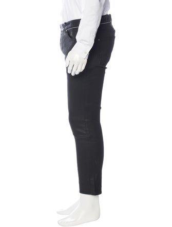 Balenciaga Wax-Coated Skinny Jeans