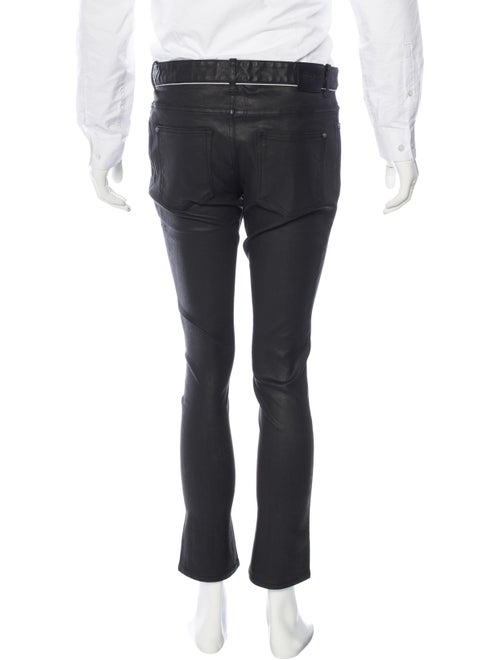 Balenciaga Wax-Coated Skinny Jeans