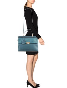 balenciaga ostrich bag