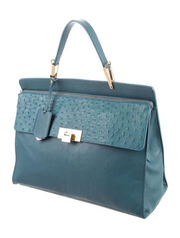 balenciaga ostrich bag