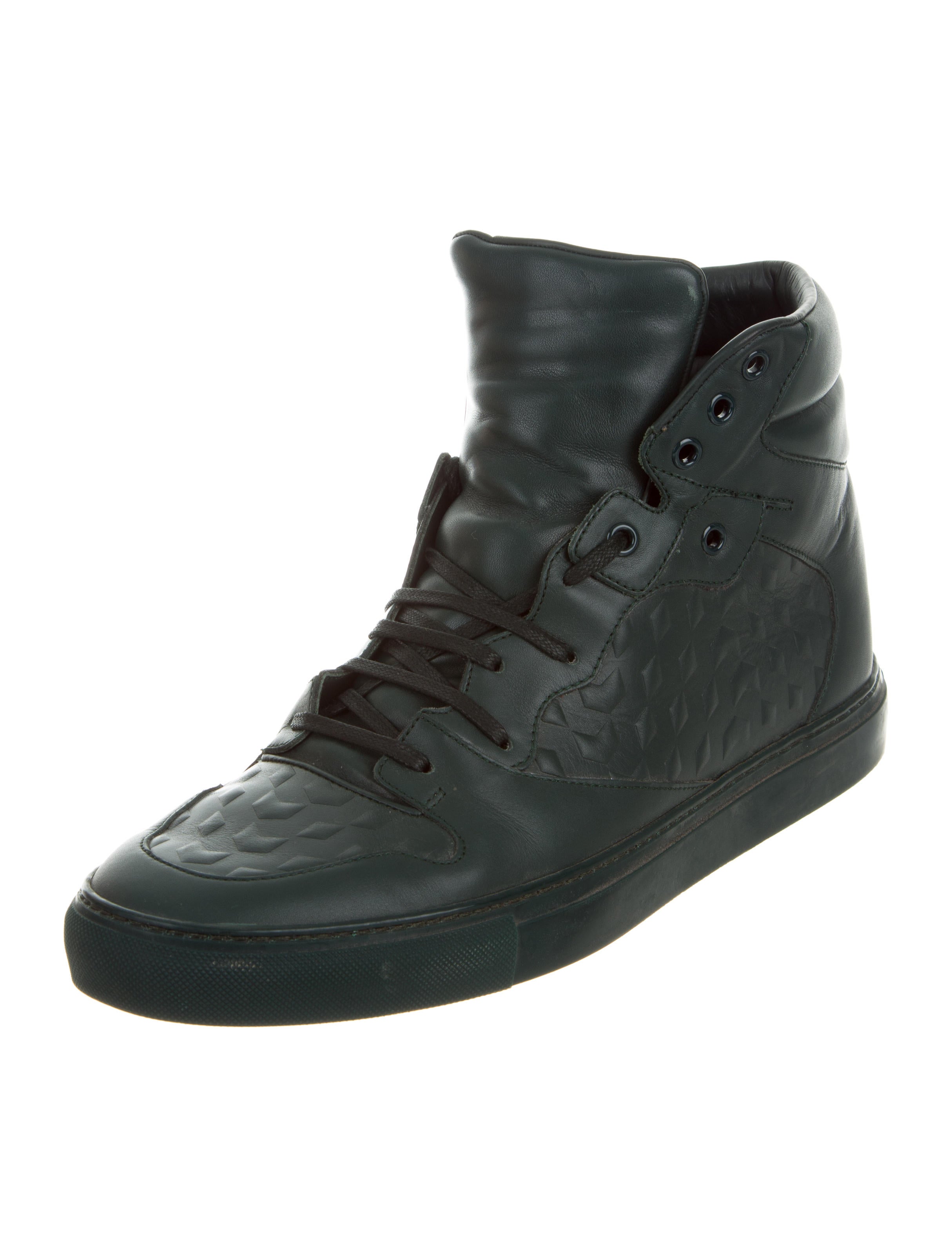 Balenciaga Monochrome Debossed Sneakers