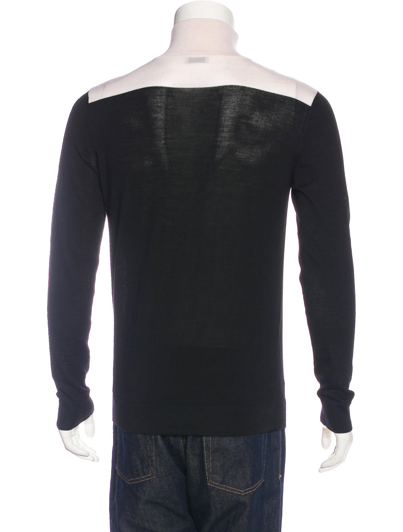 balenciaga wool two tone sweater clothing bal53980 balenciaga wool two tone sweater clothing bal53980