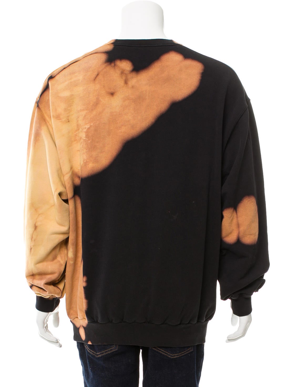 Balenciaga 2017 Homme-Embroidered Bleached Sweatshirt w/ Tags