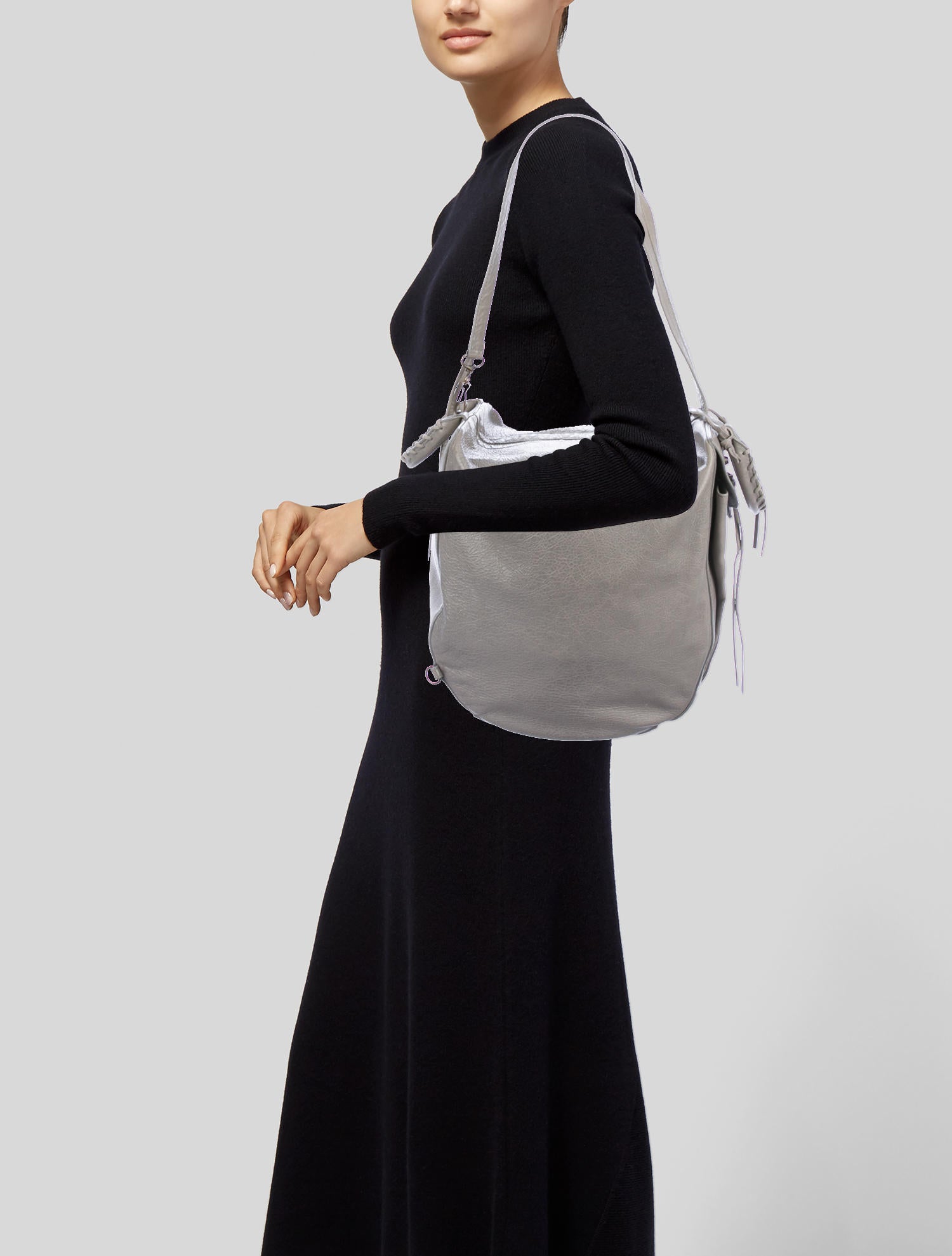 Balenciaga Motocross Classic Zip Traveler Backpack - Grey