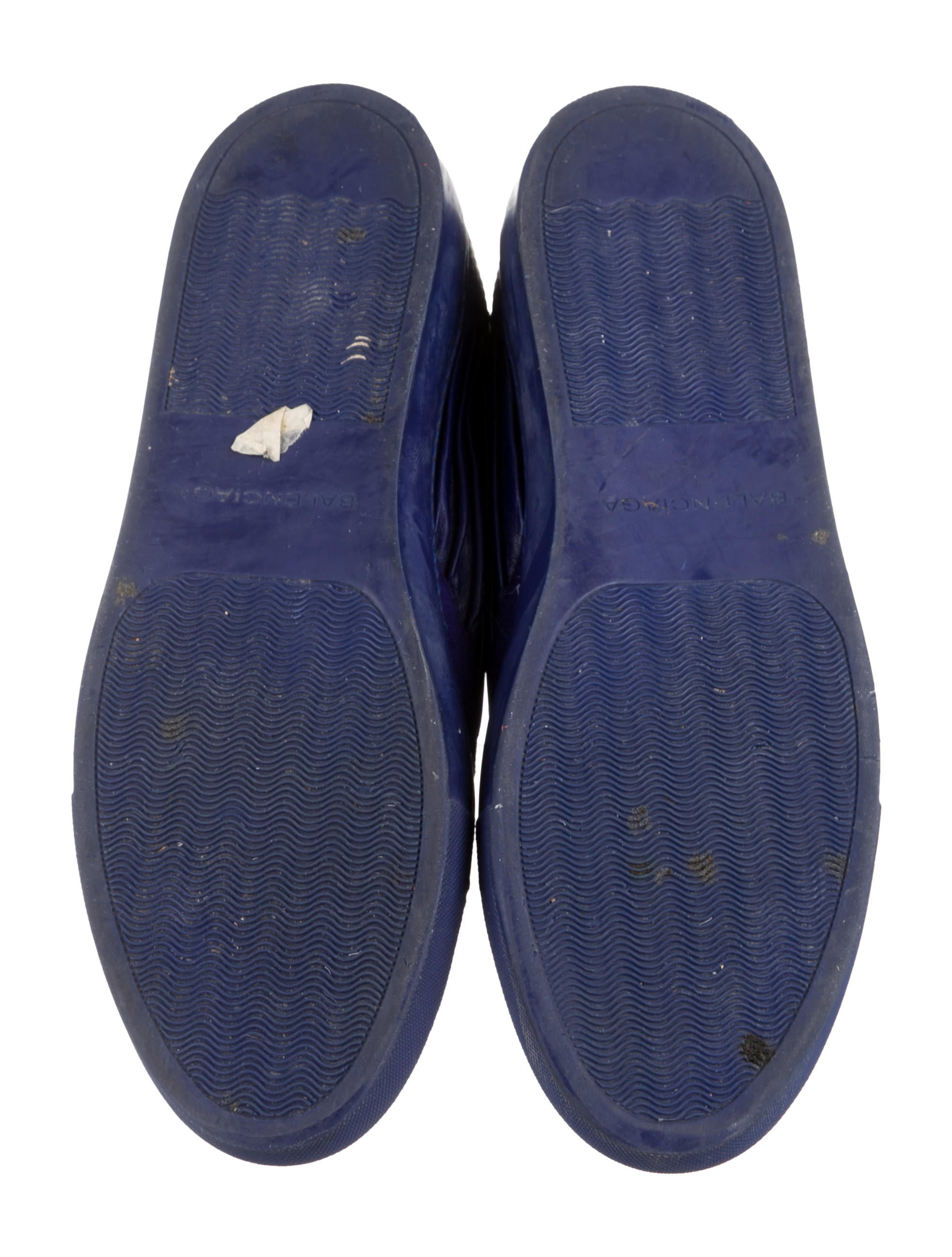 balenciaga suede-accented leather sneakers - shoes - bal72966