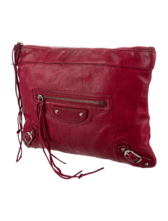 Balenciaga Motocross Classic Flat Clutch