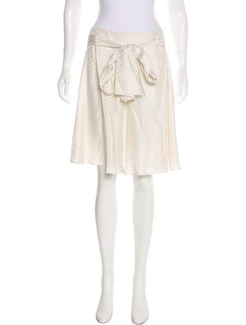 Balenciaga Silk Polka Dot Skirt