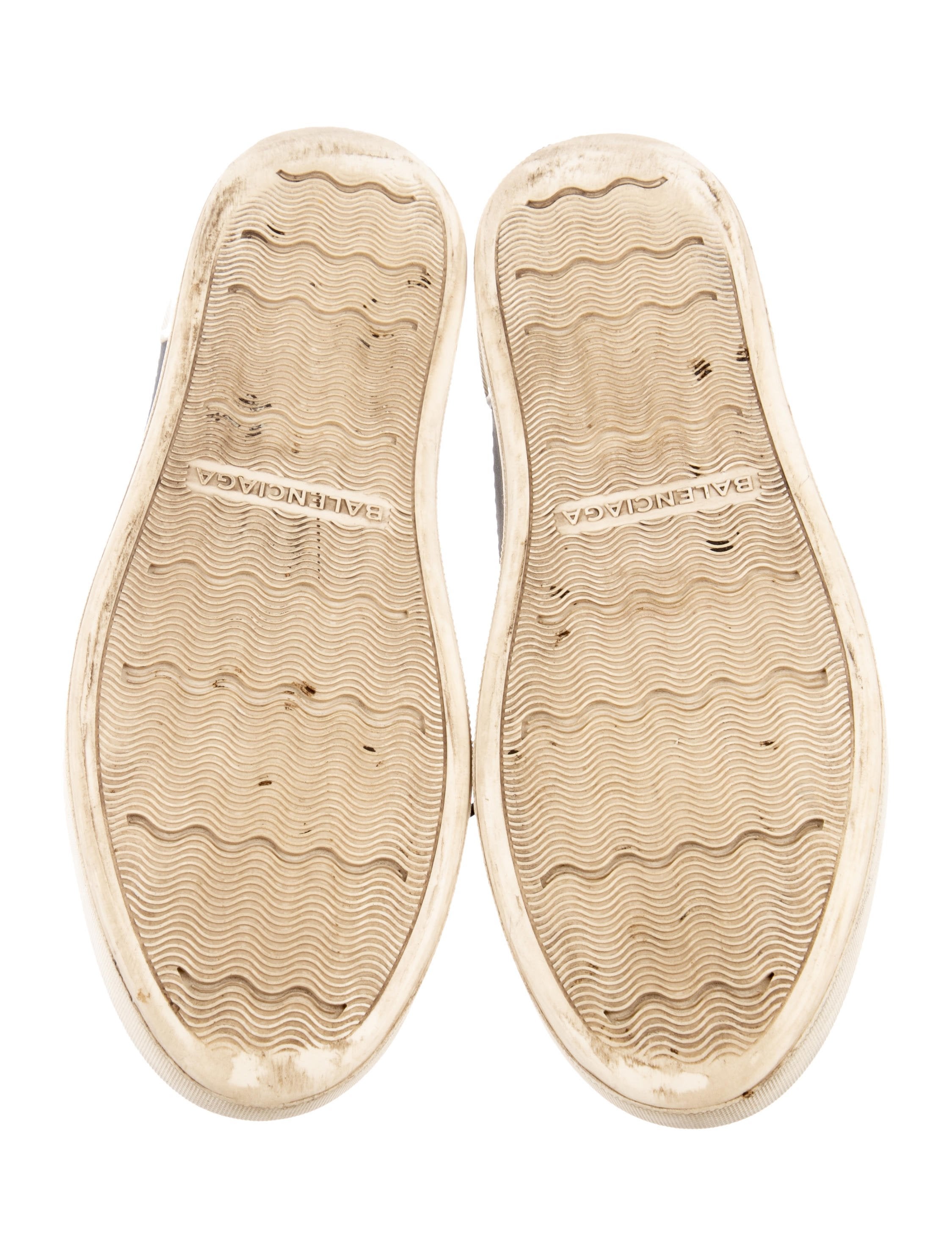 Balenciaga Leather Accent High-Top Sneakers - Shoes - BAL81379 | The RealReal