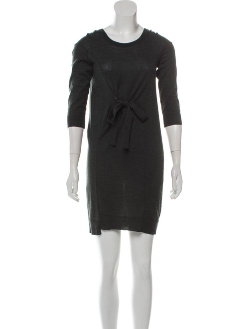 Balenciaga Wool Knit Dress green